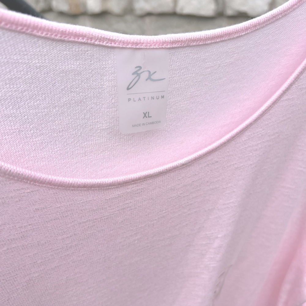 Zenana Platinum Flow Knotted Top - Picture 3 of 9
